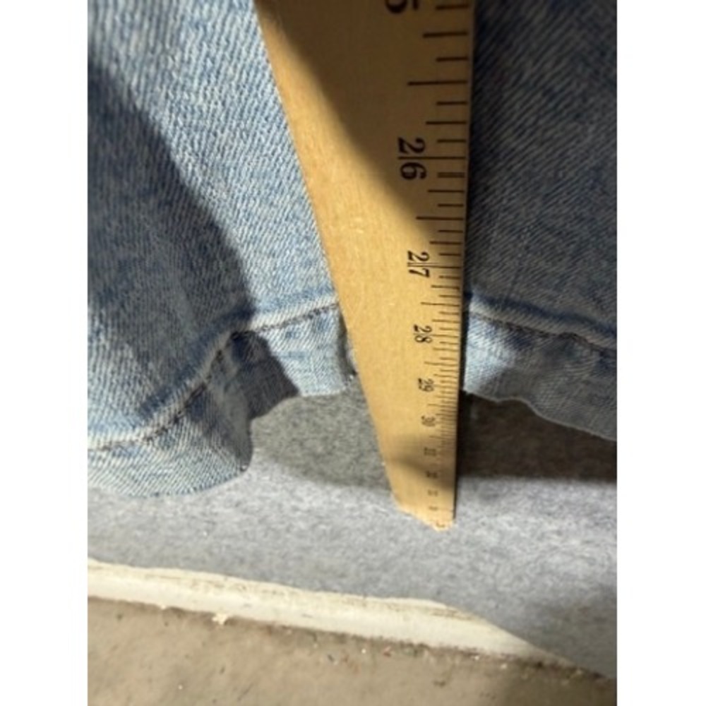 American Eagle Super High-Rise Baggy Wide Leg Cargo Jeans Light Wash 0 Short - Picture 5 of 8